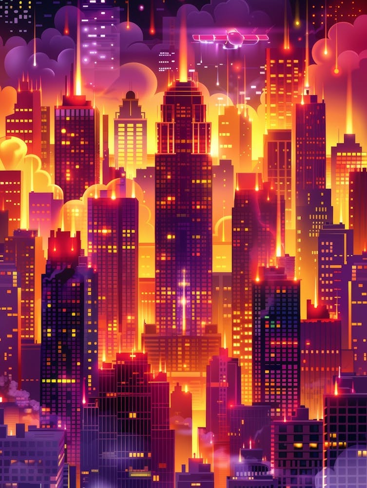 Cityscape At Night 2