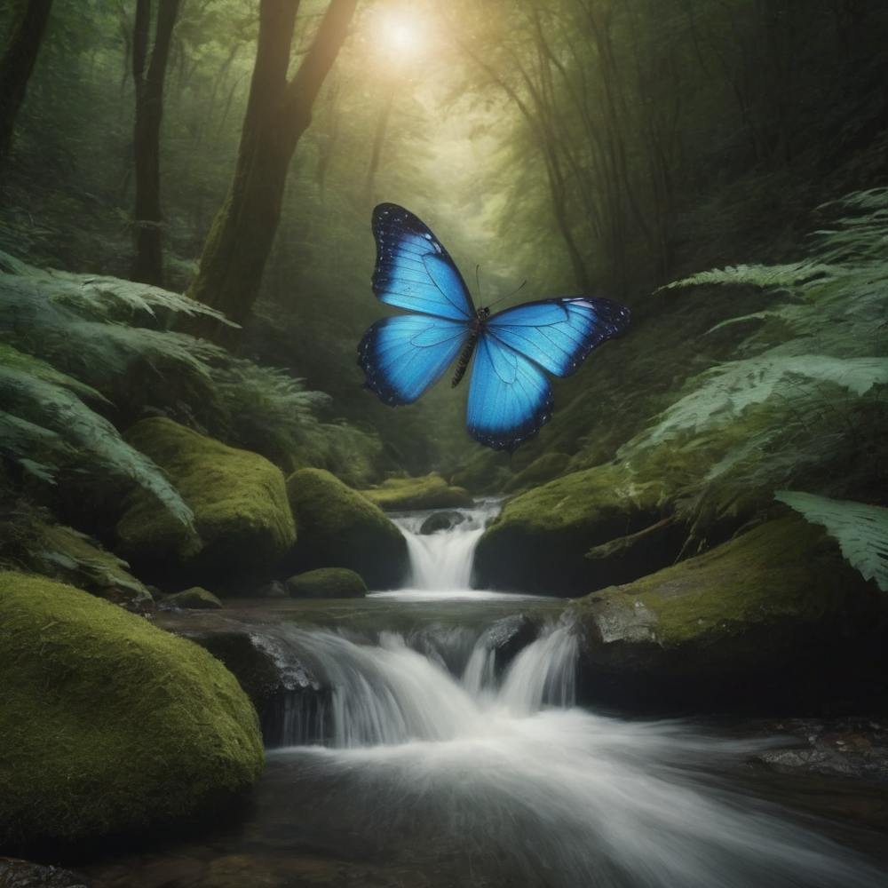 Butterfly In The Forest