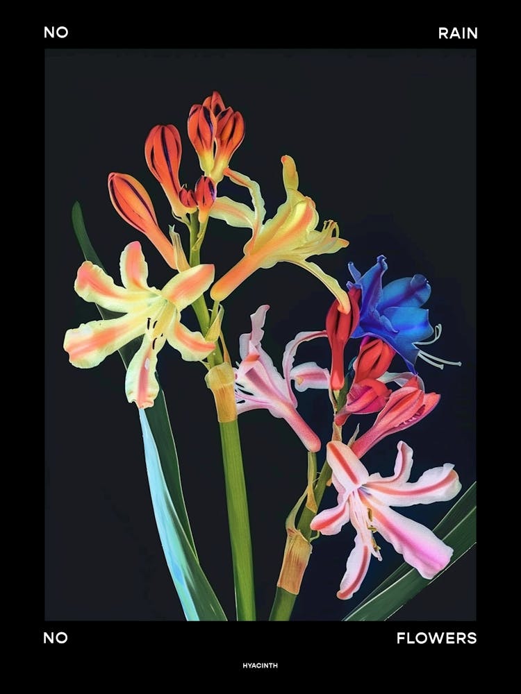 No Rain No Flowers Poster Hyacinth 2
