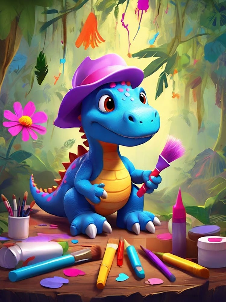Dinosaur Painter 1