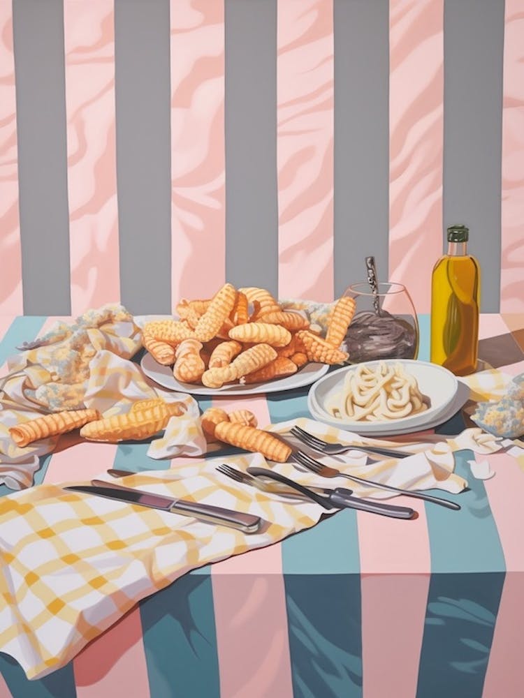 Clam Strips Still Life Painting