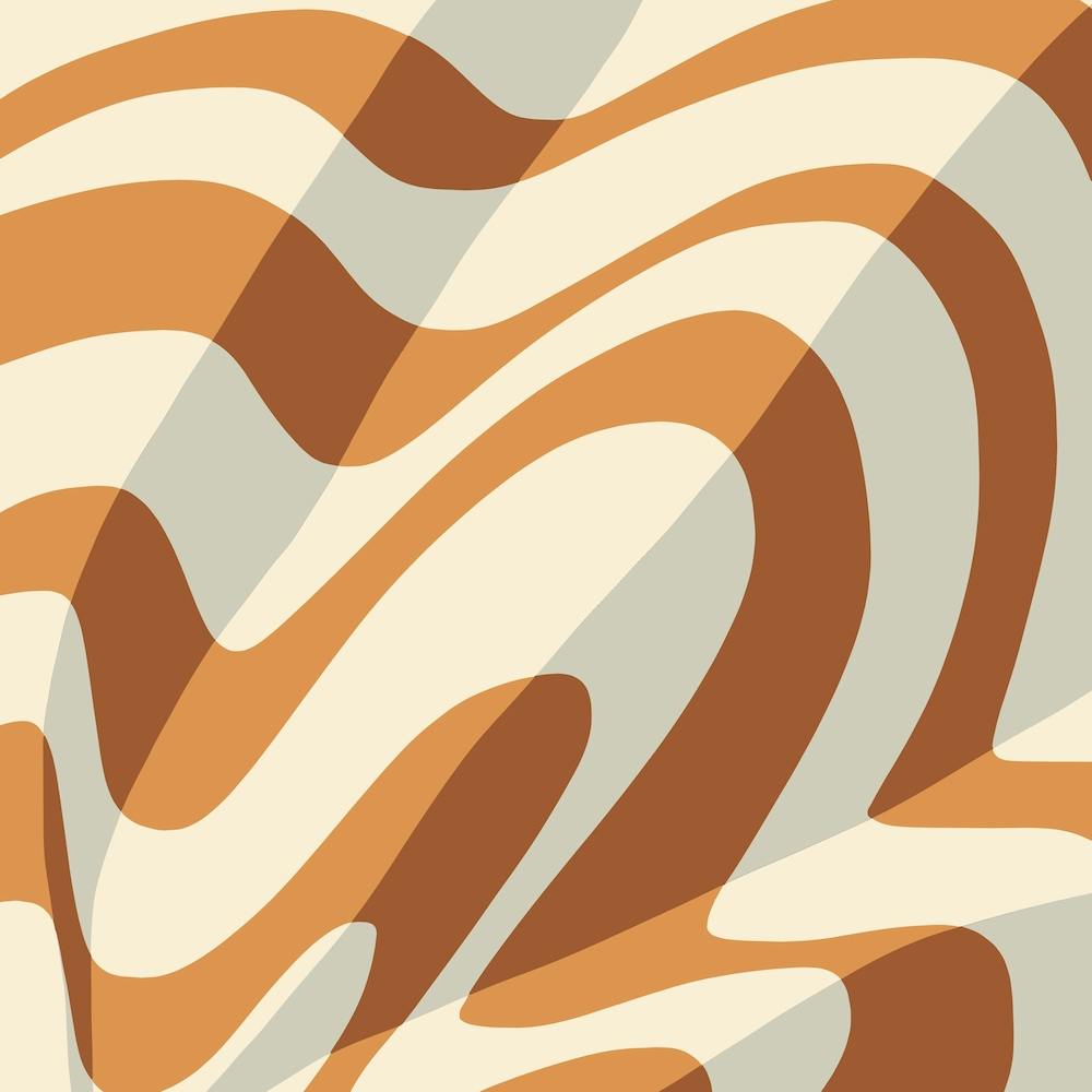 Tan Stripe Cloth Surface Abstract Square