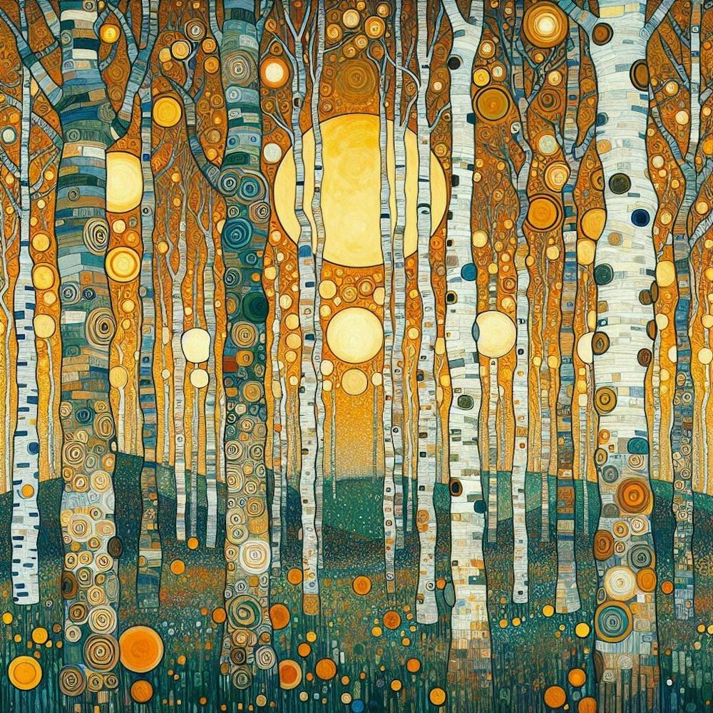 gustav klimt flower garden 1