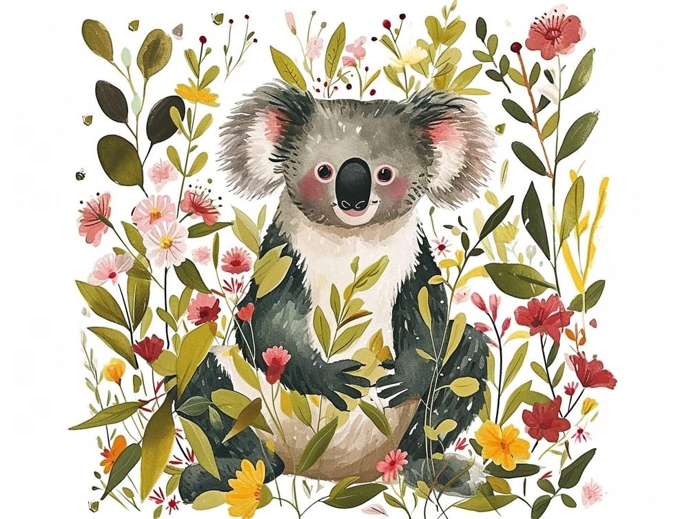 Little Floral Koala 1