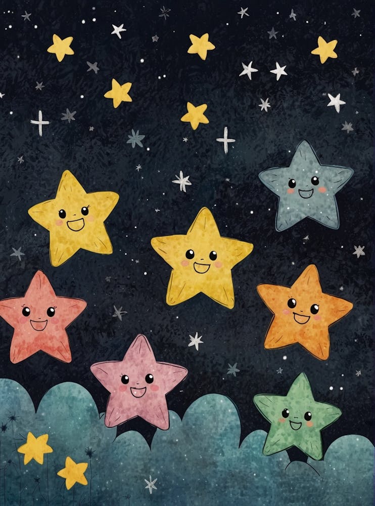 Stars Impression sur Toile