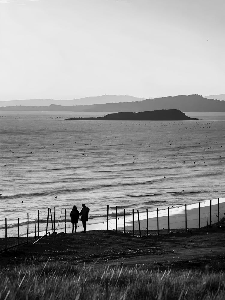 Two People On The Beach