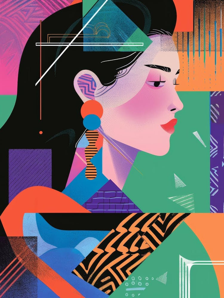 Abstract Portrait Of A Woman 57