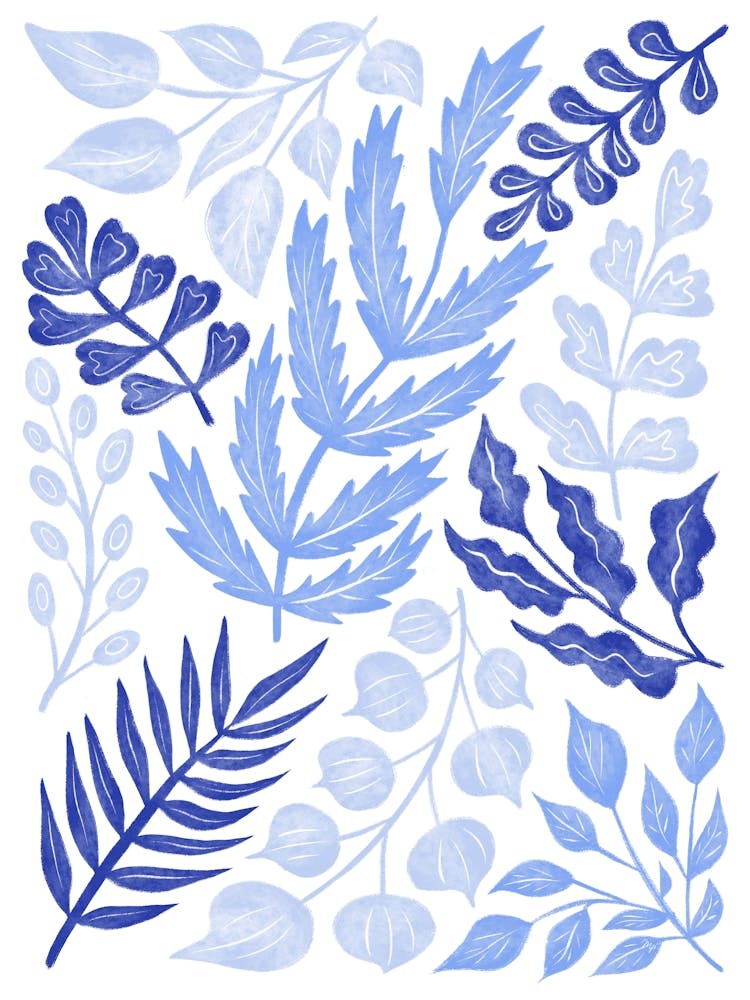 Elegant Blue Branches