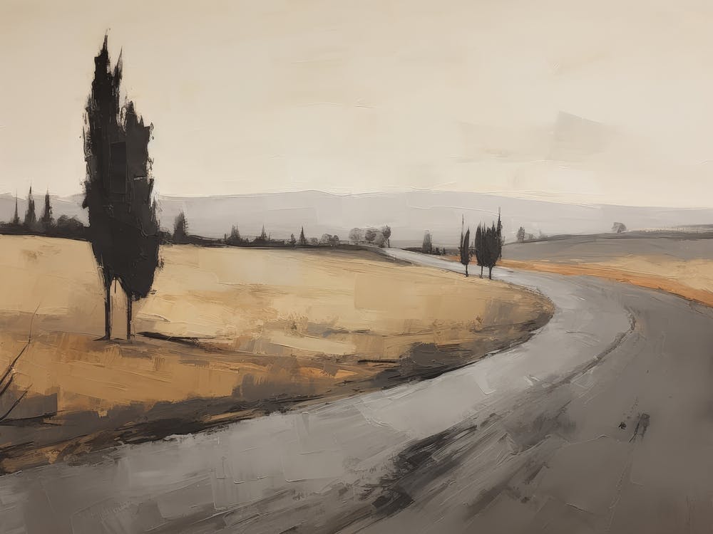 Muted Italian Oil Painting