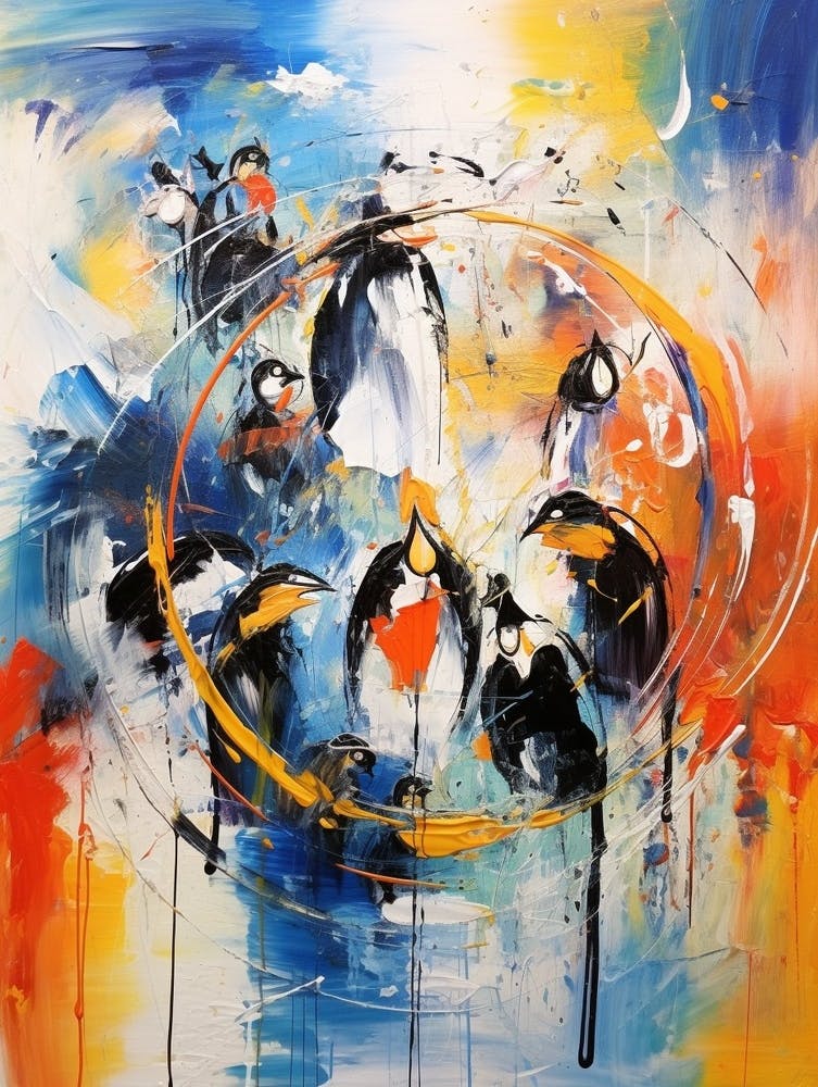 Penguin Abstract Expressionism 2