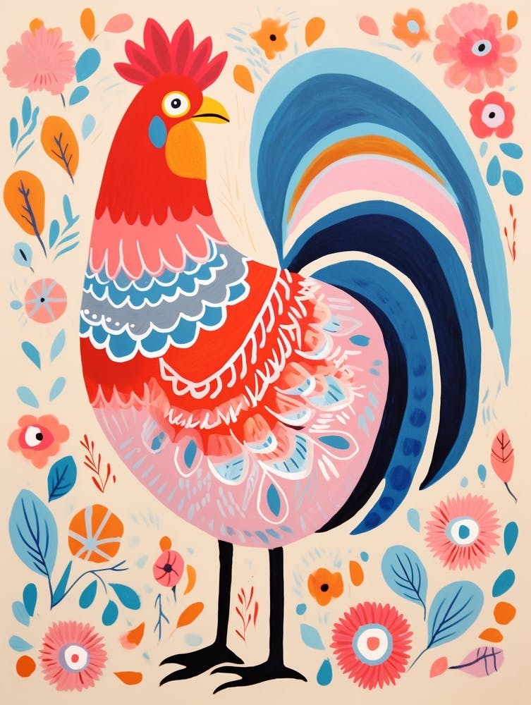 Pink Scandi Chicken 4