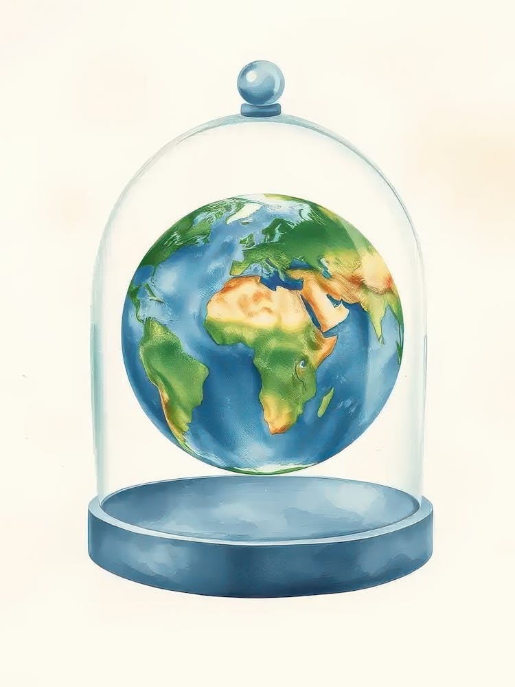 Earth In A Glass Dome