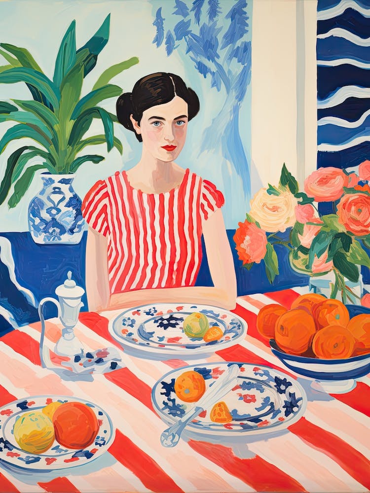 Girl At Lunch