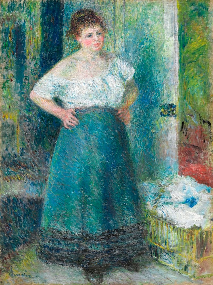 The Laundress, Pierre Auguste Renoir