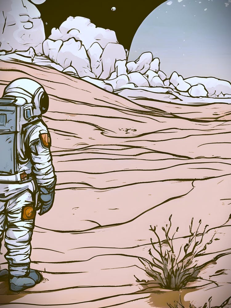 Astronaut In The Desert