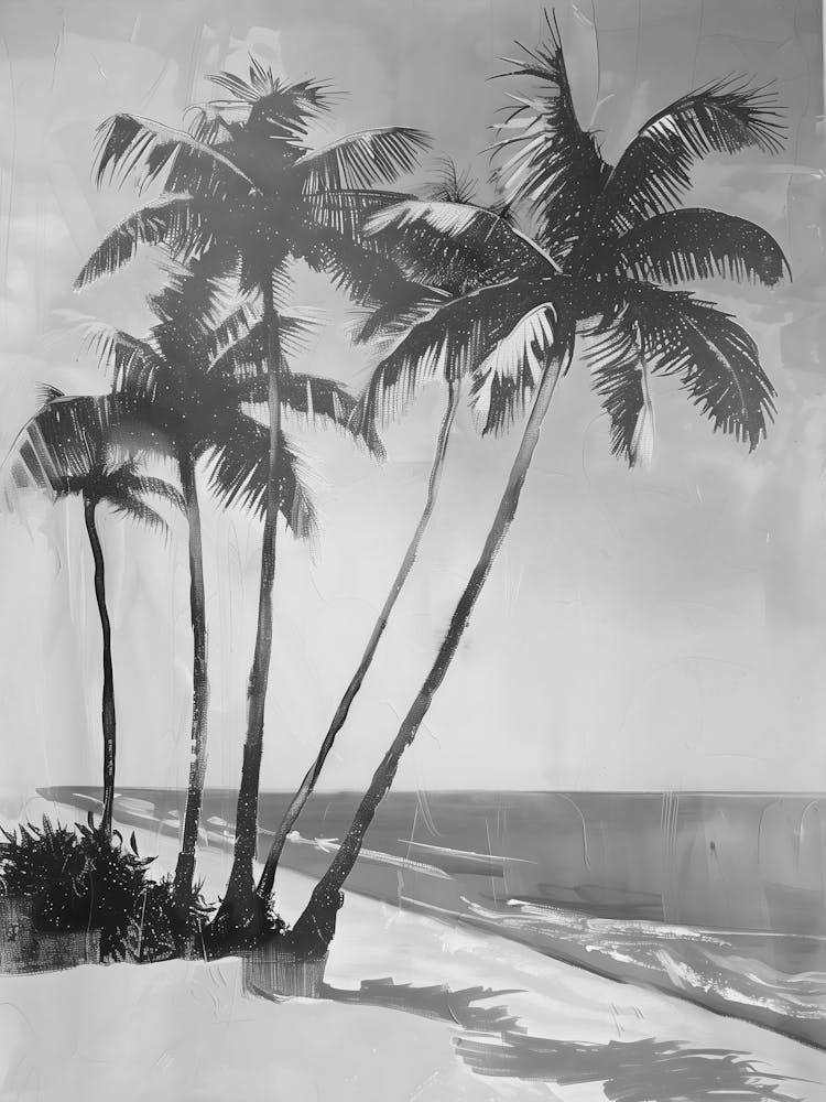 Palm Trees On The Beach 4