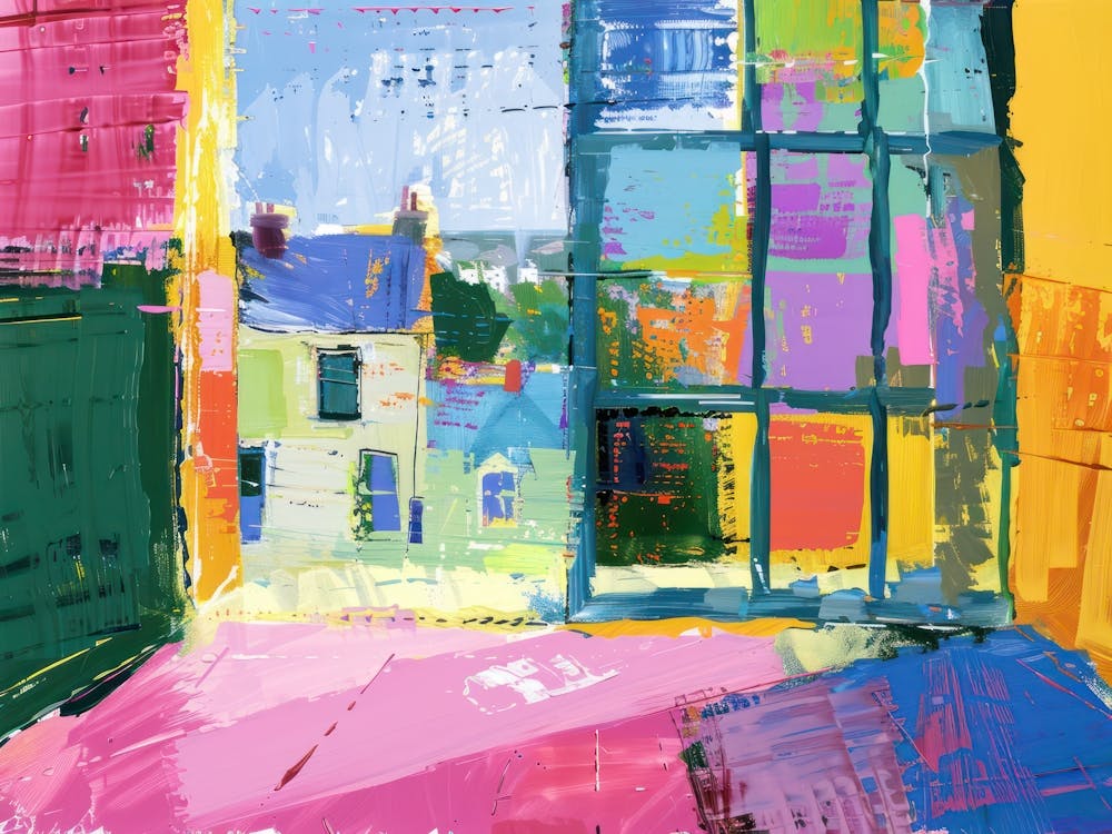 Galway From The Window View Painting 3