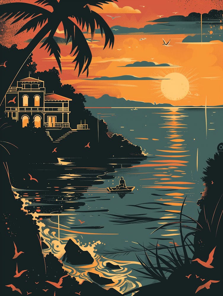 Coucher de Soleil à la Plage 35