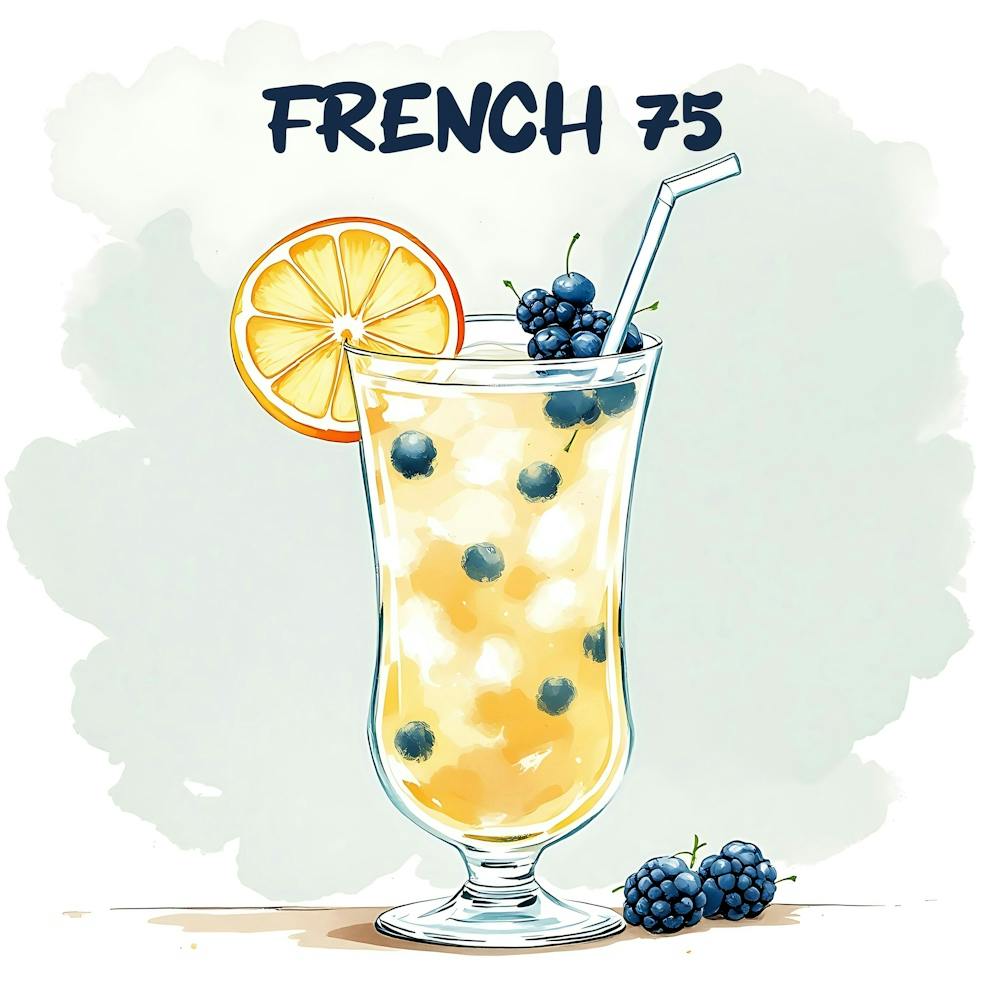 Cocktail French 75 7