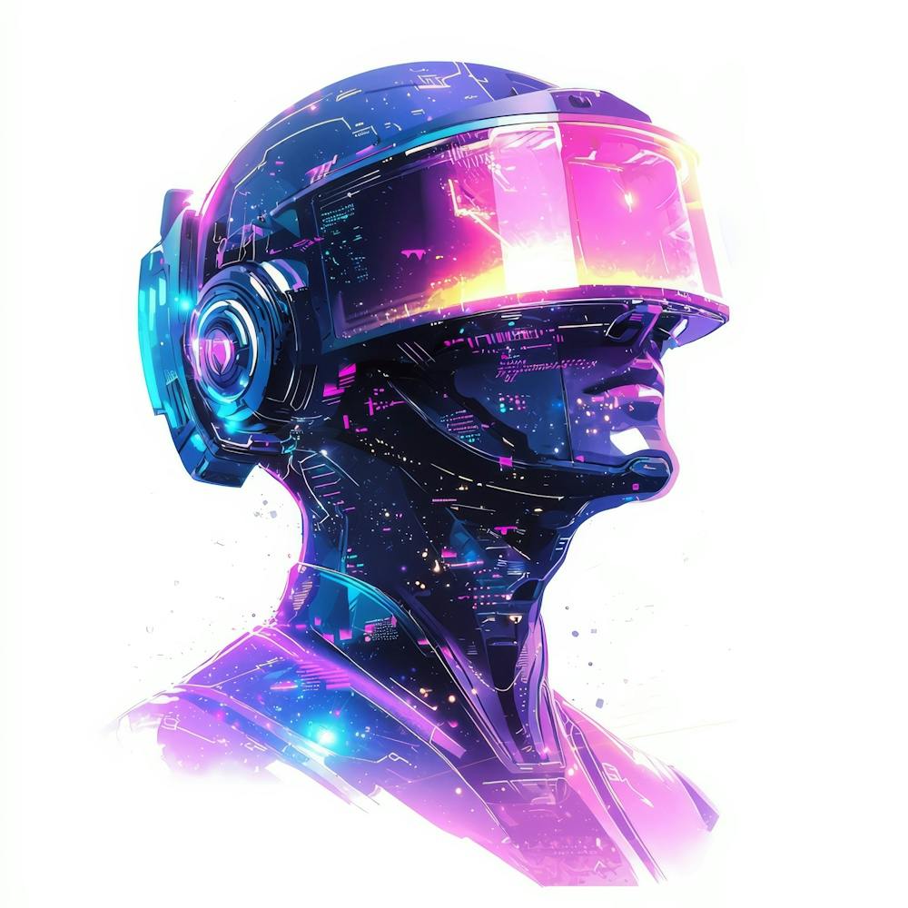 Vr Headset.Generated AI. Wall 7