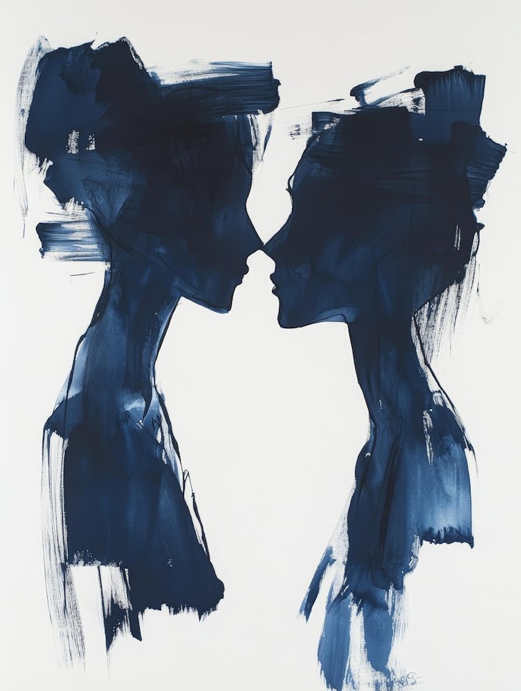 Two Women In Blue 3
