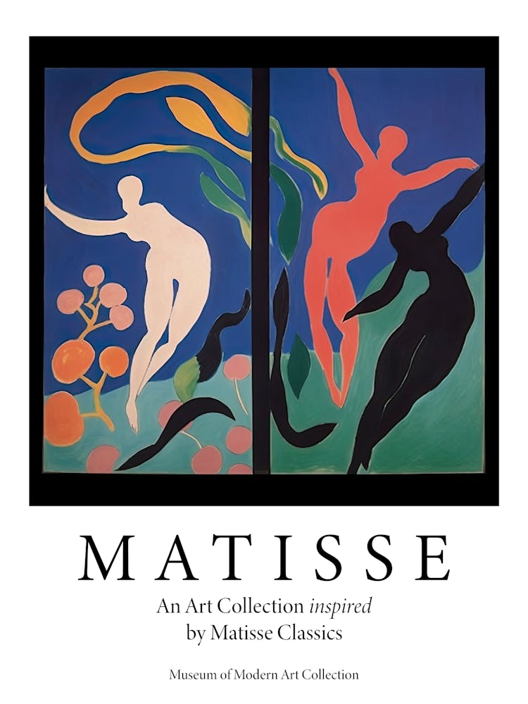 Women Dancing, Shape Study, The Matisse Inspired Art Collection Poster 5