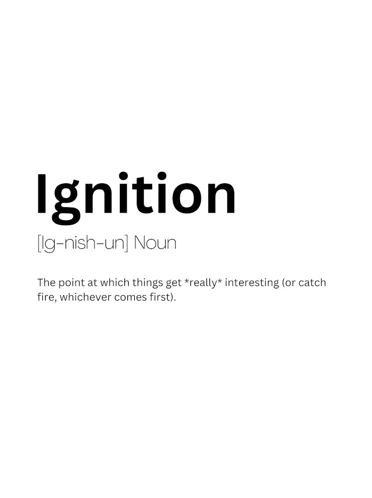 Ignition Definition Meaning