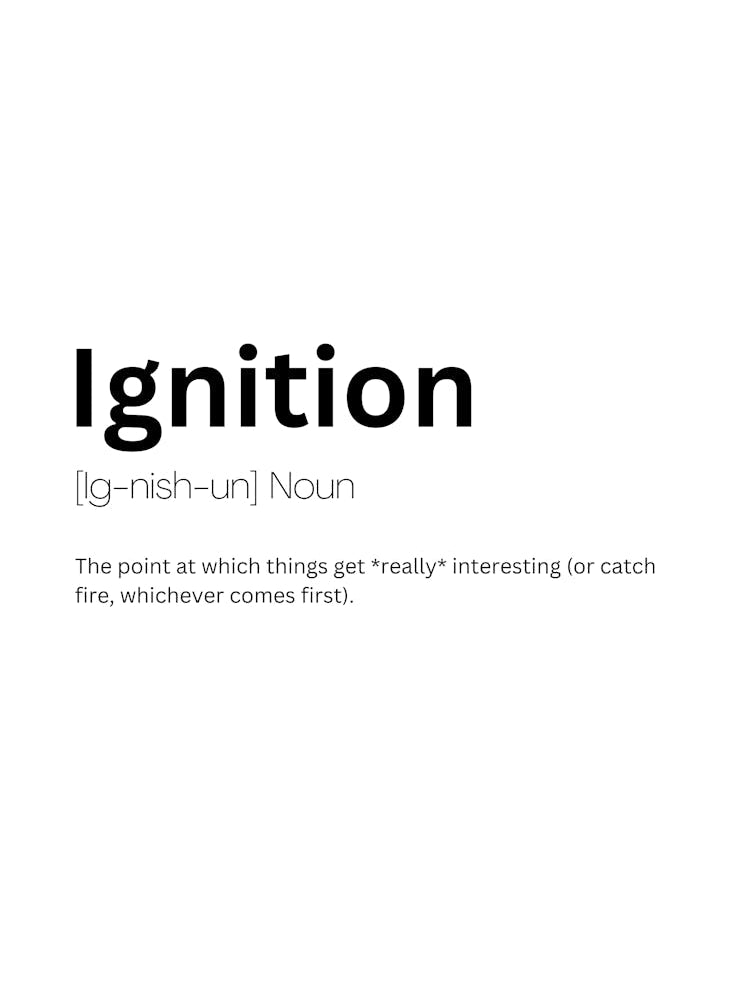 Ignition Definition Meaning