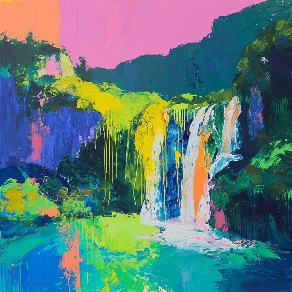 Colourful Abstract Plitvice Lakes National Park Croatia 5