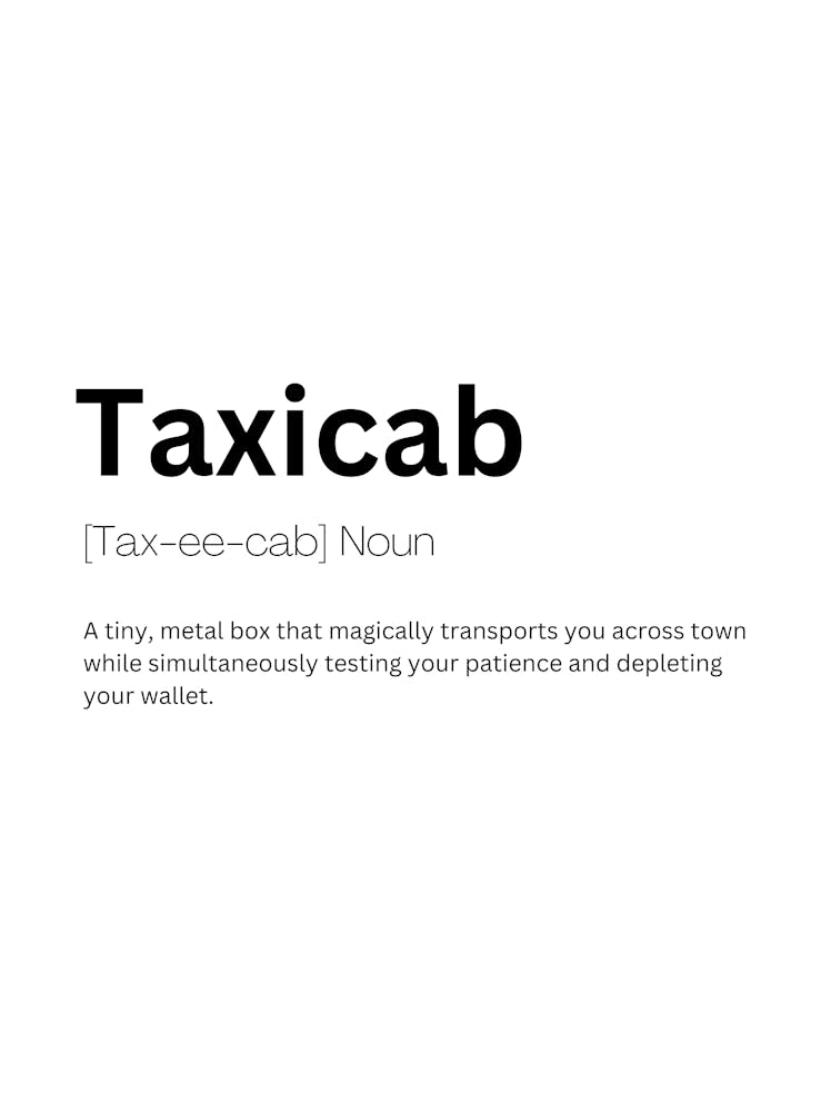 Taxicab Definition Meaning