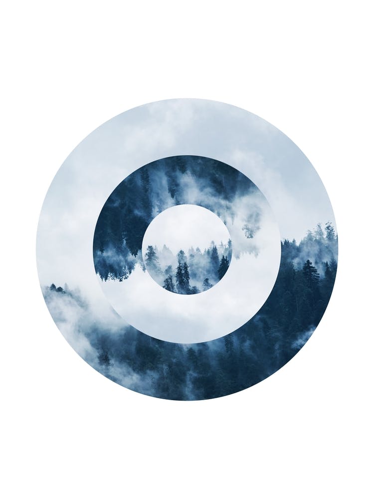 Abstract Circle Landscape