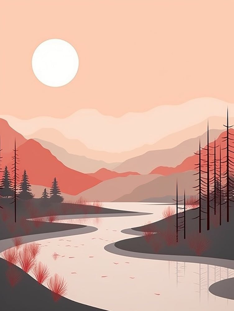 Minimalistische Landschaft 10