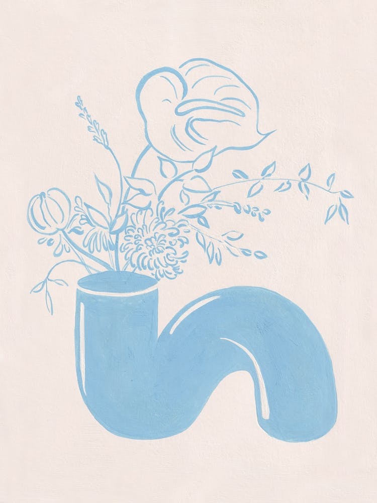 S Flower Vase by Jaron Su