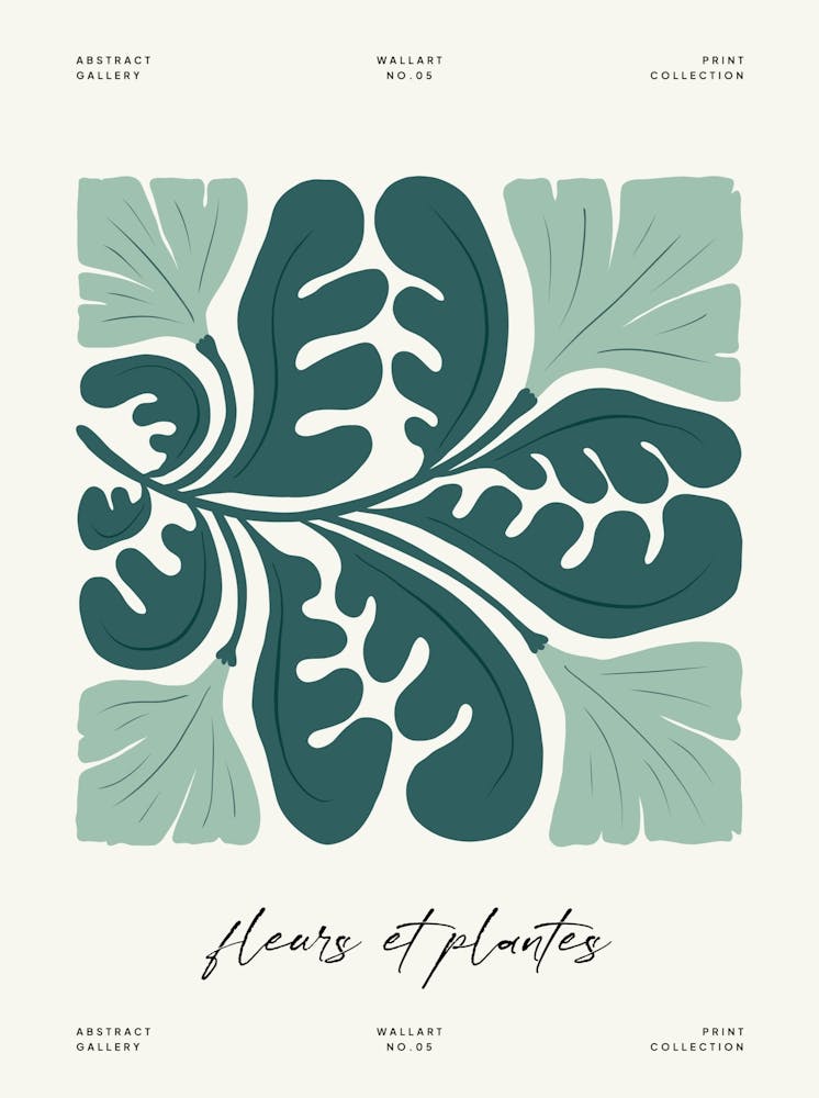 Leaves Of Flora Flower Market Matisse Style