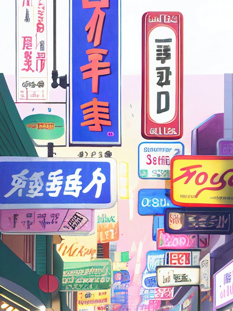 Colourful Street Signs