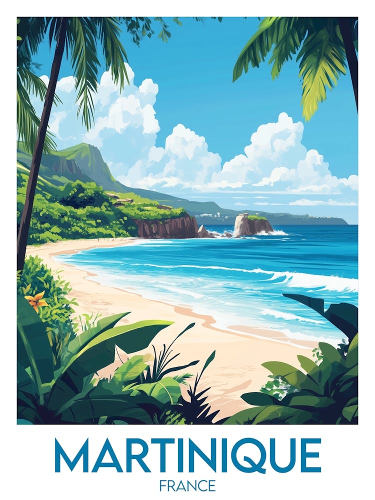 Affiche de voyage Martinique 1