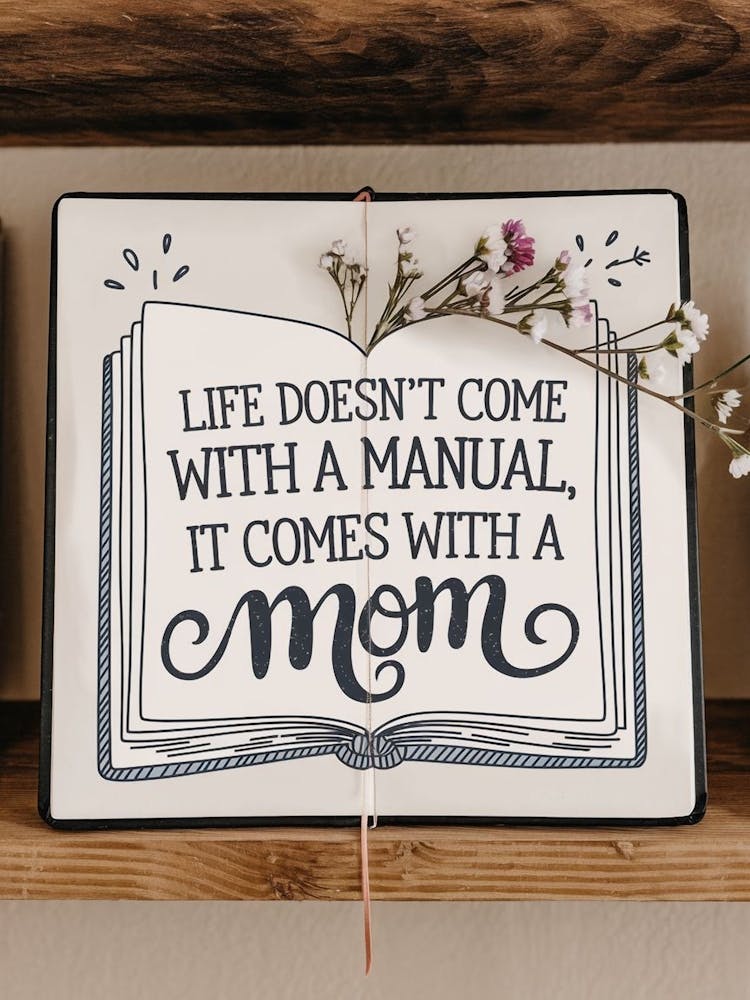 Life Doesn'T Come With A Manual It Comes With A Mom