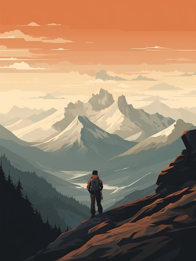 Long Range Traverse Canada 2 Hiking Trail Landscape