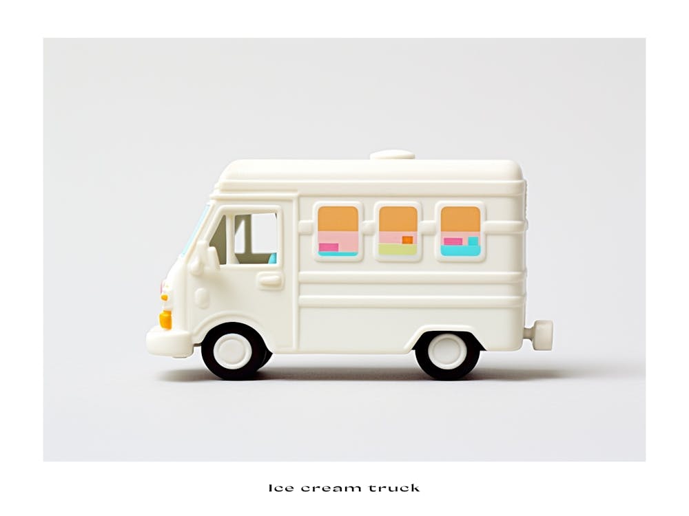 Toy Car Ice Cream Truck Poster