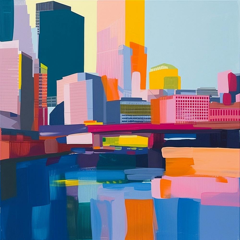 Abstract Travel Collection Boston Massachusetts 1