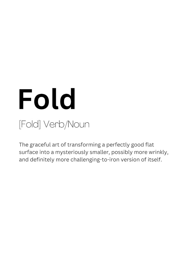 Fold Definition Meaning 1