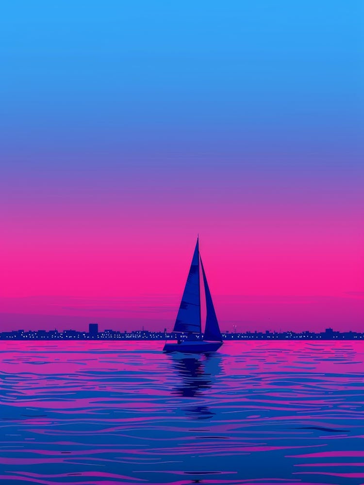 Sailboat At Sunset 34