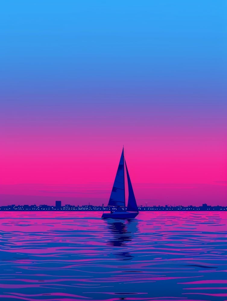 Sailboat At Sunset 34