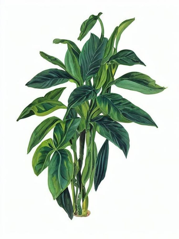 Gloxinia (Sinningia Speciosa Hybrids) Watercolor