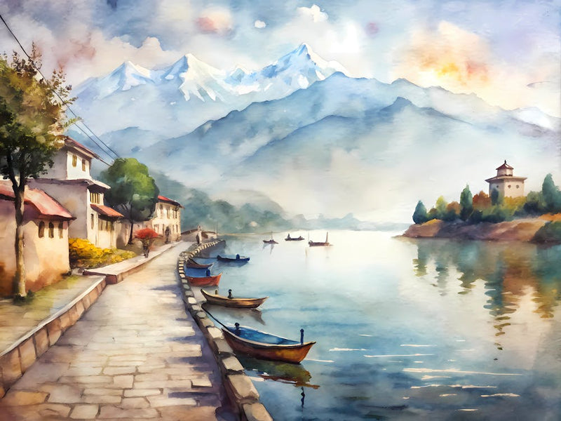 Pokhara Nepal A Vintage