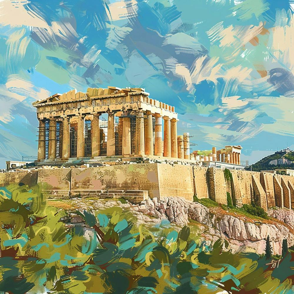 Acropolis In Greece