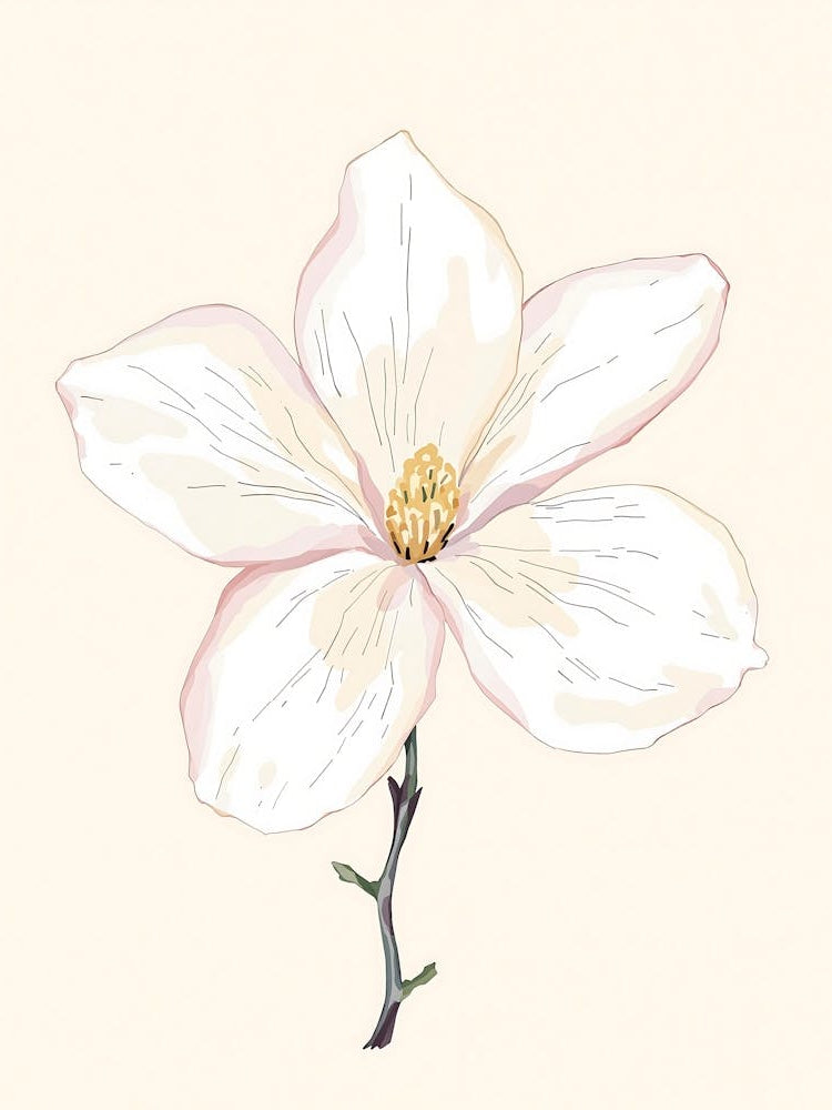 Soft Watercolor Botanical Arrangement in Earthy Hues