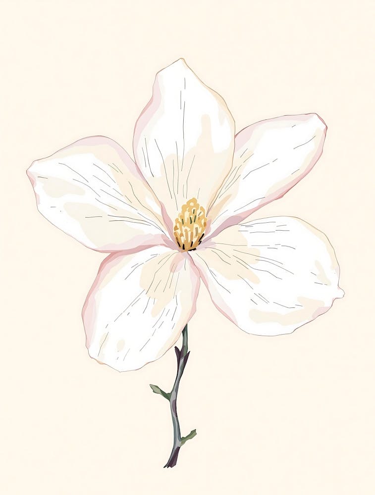 Soft Watercolor Botanical Arrangement in Earthy Hues