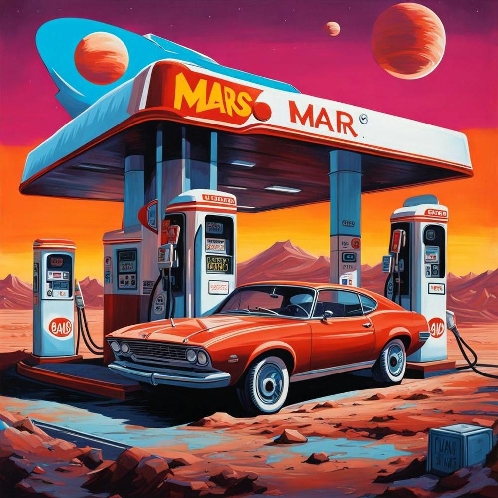 Car in Mars