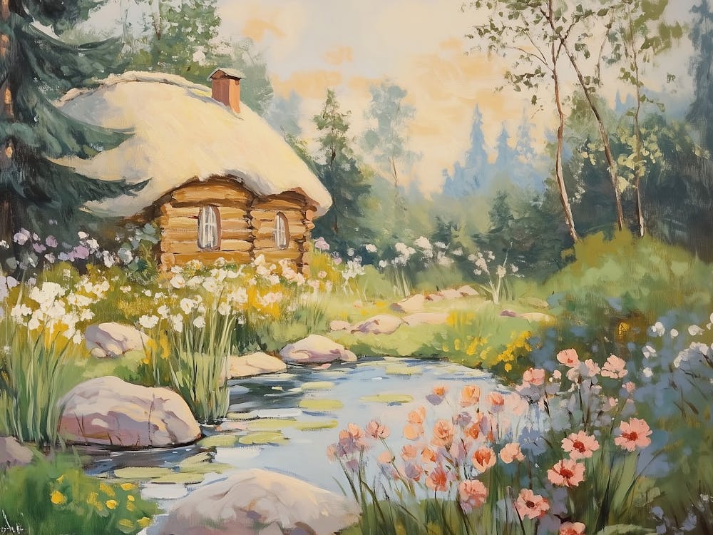 Fairy Tale Cottage In The Woods